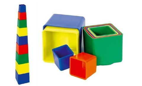 Obrázek produktu: Kubus plastová hranatá pyramida - 9ks