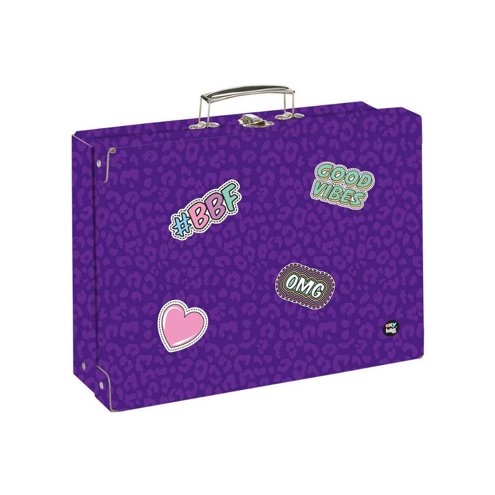 Oxybag Kufřík lamino hranatý A4 Oxy Go - Fashion