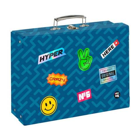 Obrázek produktu: Kufřík lamino hranatý A4 Oxy Go - Stickers