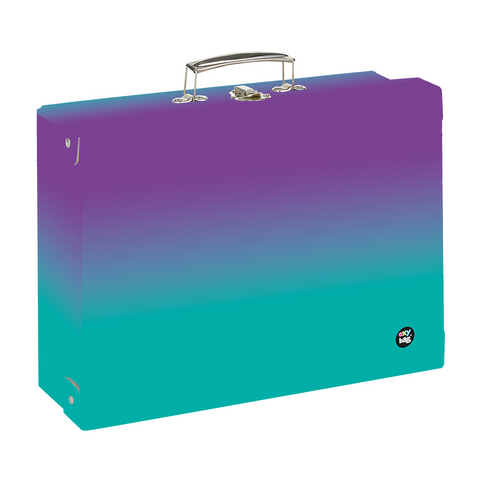 Obrázek produktu: Kufřík lamino hranatý A4 Oxy Ombre - Purple-blue