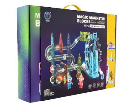 Kuličková dráha magnetická, 80 ks