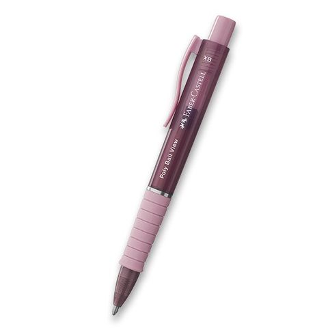 Obrázek produktu: Kuličkové pero Faber-Castell POLY BALL View XB - růžová