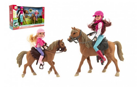 Obrázek produktu: Kůň + panenka žokejka, set