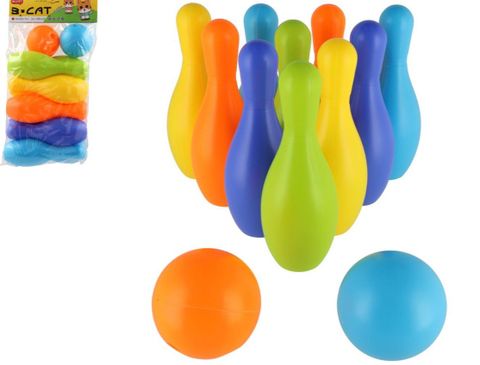 Obrázek produktu: Kuželky 10 ks + míče 2 ks v sáčku