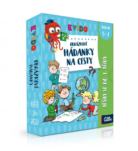 Obrázek produktu: Kvído - Obrázkové hádanky - Teším se do 1. třídy