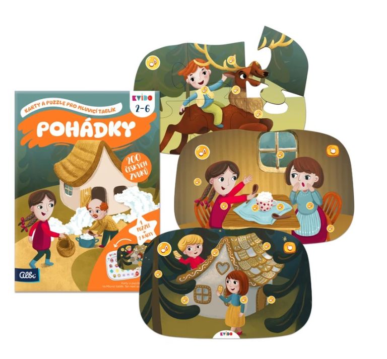 Kvído - Pohádky 2 - Karty a puzzle pro Mluvicí tablík 2