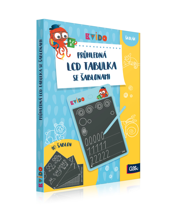 Albi Kvído - LCD kreslicí tabulka se šablonami
