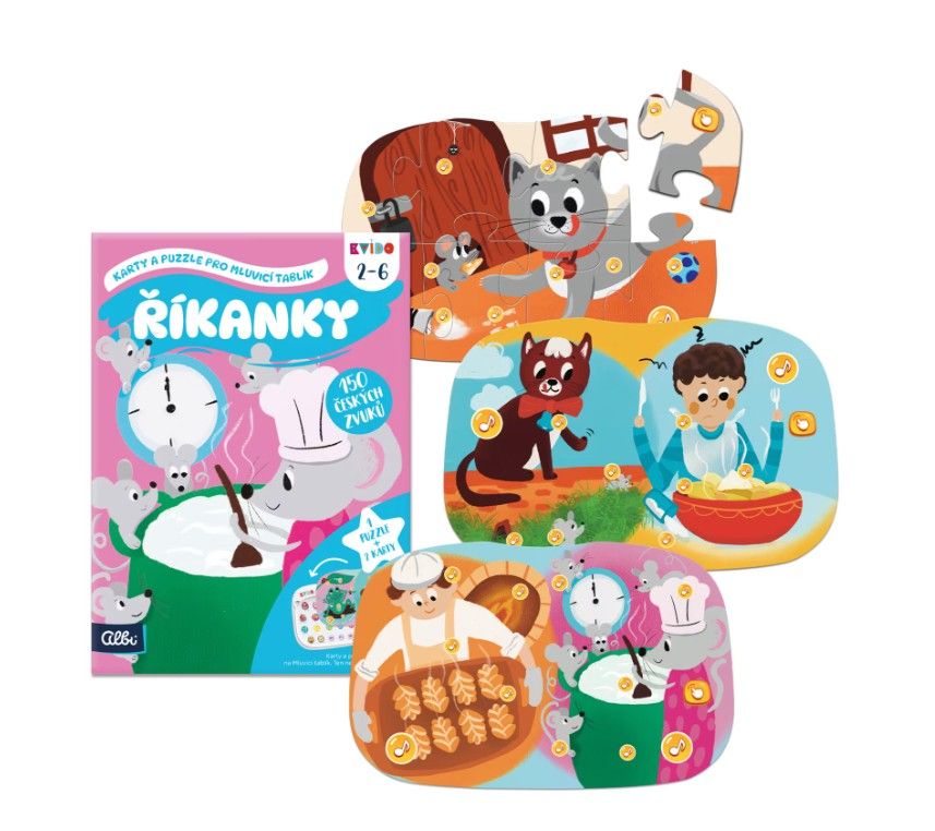 Kvído - Říkanky 2 - Karty a puzzle pro Mluvicí tablík 2