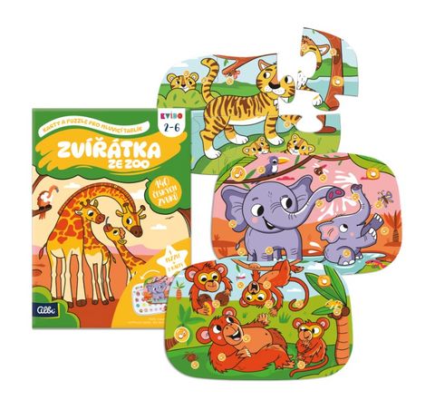 Obrázek produktu: Kvído - Zvířátka ze ZOO - Karty a puzzle pro Mluvicí tablík 2