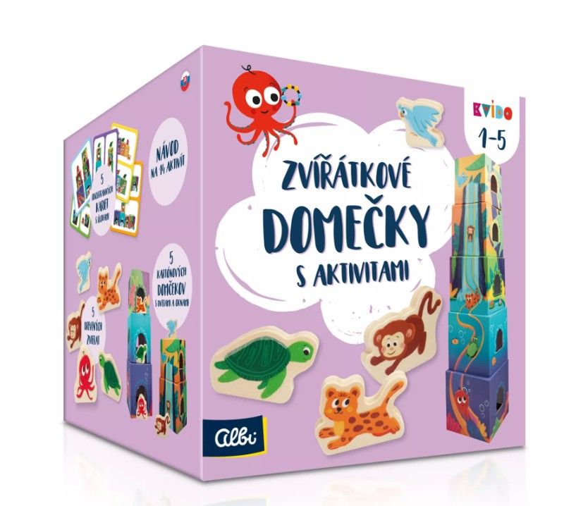 Kvído - Zvířátkové domečky s aktivitami