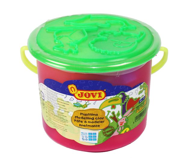 Kyblík JOVI - plastelína, vykrajovátka, vykrajovací nože, podložka