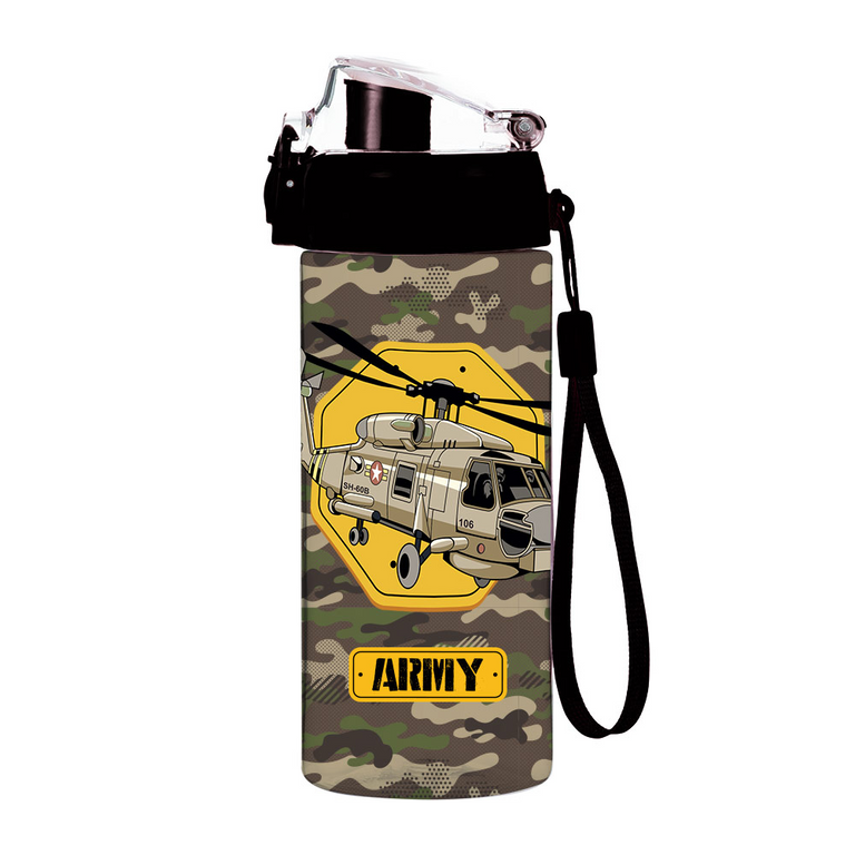OXYBAG Láhev na pití OXY CLICK Army Helikoptéra 500 ml