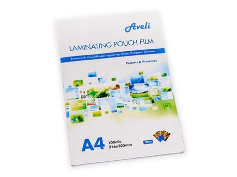 Obrázek produktu: Laminovací fólie AVELI A4/200 mic (2 × 100), lesklé - 100 ks/bal.