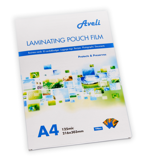 Obrázek produktu: Laminovací fólie AVELI A4/250 mic (2 × 125), lesklé - 100 ks/bal.