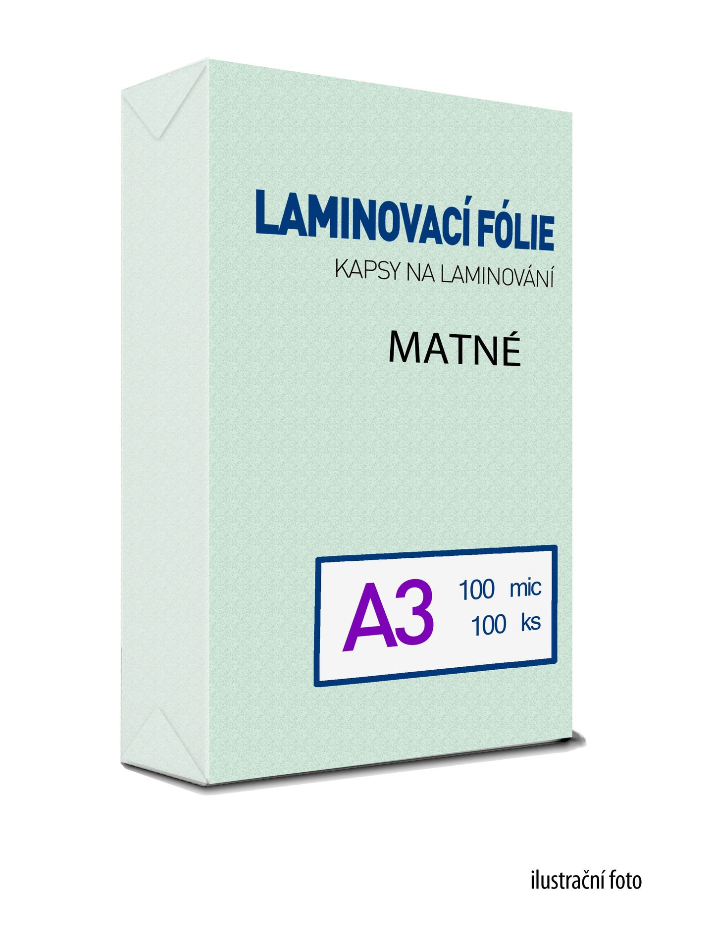 Laminovací fólie - kapsy A3, 100 mic (100 ks) MAT