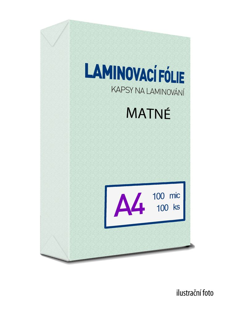 Laminovací kapsa - 100 mic, 100 ks, matná, A4