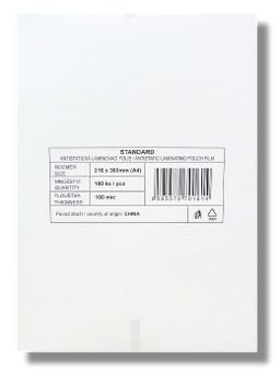 Obrázek produktu: Laminovací fólie - kapsy A4, 100 mic (100 ks)