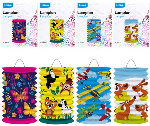 Obrázek produktu: Lampion 15 cm válec dětský - mix motivů