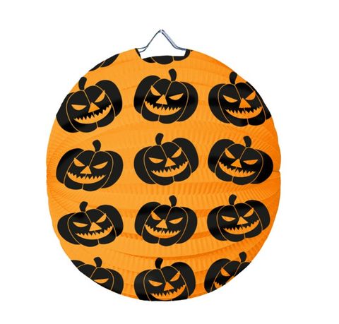 Obrázek produktu: Lampion 25 cm kulatý HALLOWEEN dýně