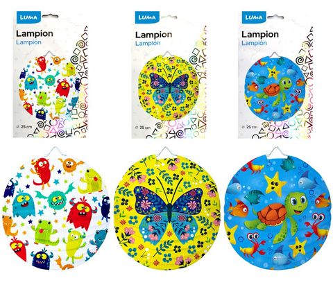 Obrázek produktu: Lampion dětský 25 cm kulatý - mix motivů