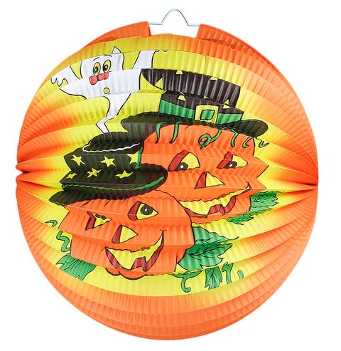 Obrázek produktu: Lampion Halloween Koule oranžový, 25 cm