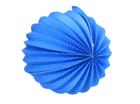 Obrázek produktu: Lampion koule modrý 20 cm