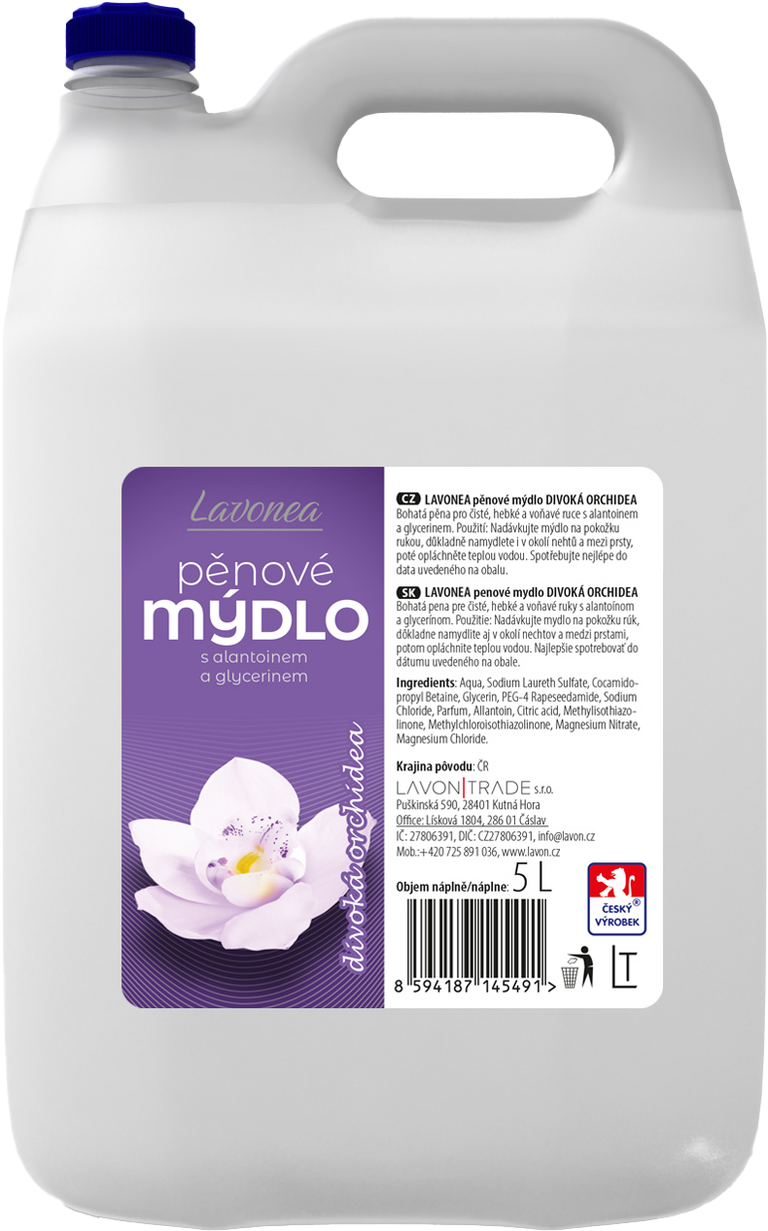 LAVON pěnové mýdlo divoká orchidea, 5l