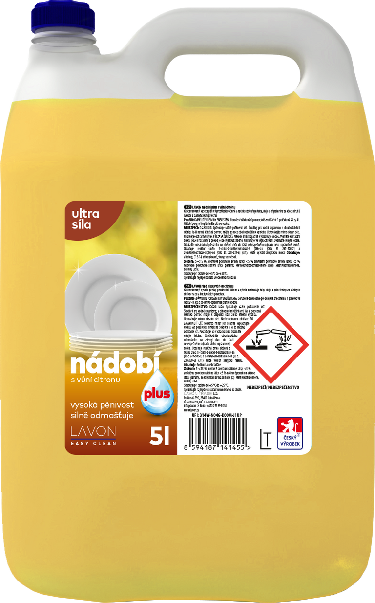 LAVON Easy Clean nádobí PLUS, 5l