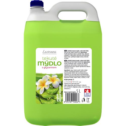 Lavon tekuté mýdlo 5 l - aloe vera (zelené)