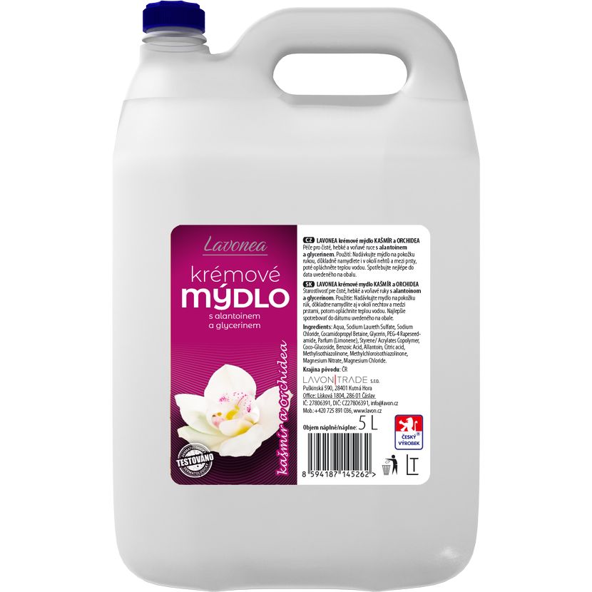Lavon tekuté mýdlo 5 l - kašmír a orchidea