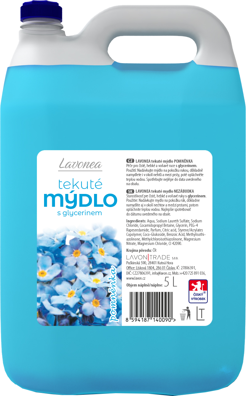 Lavon tekuté mýdlo 5 l - pomněnka (modré)
