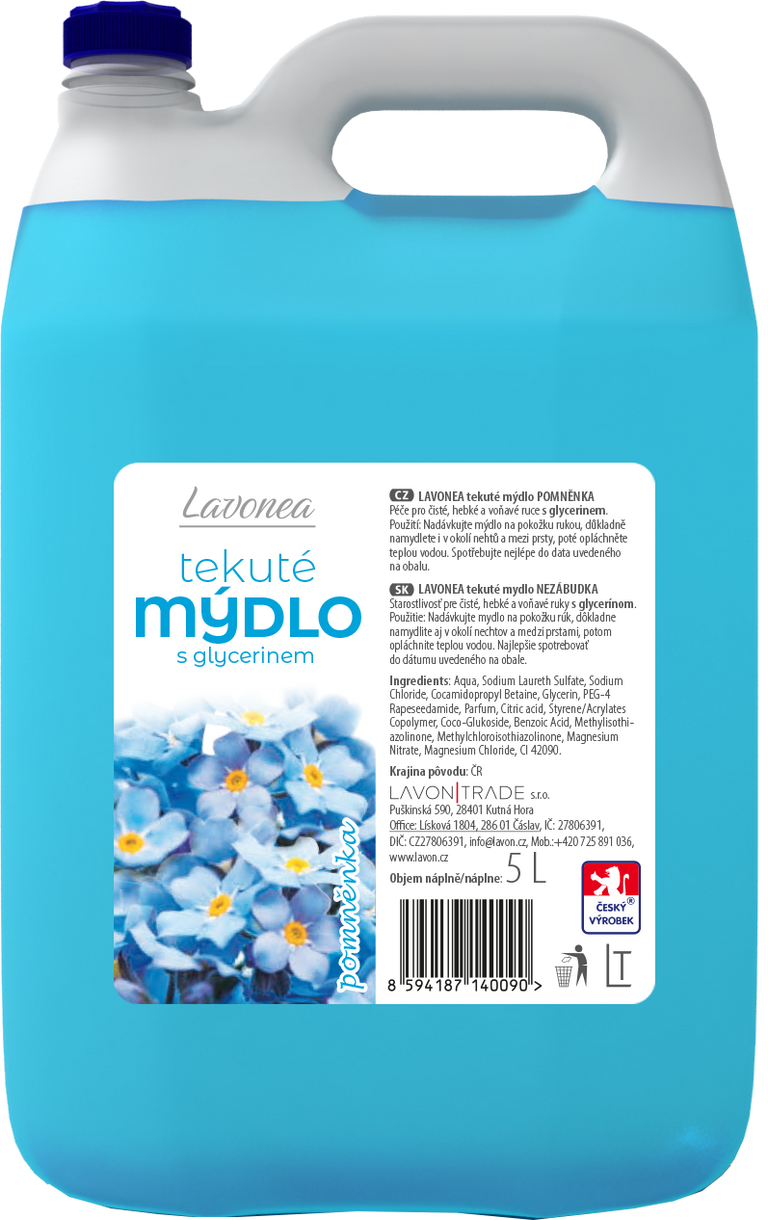 LAVON tekuté mýdlo Pomněnka, 5l