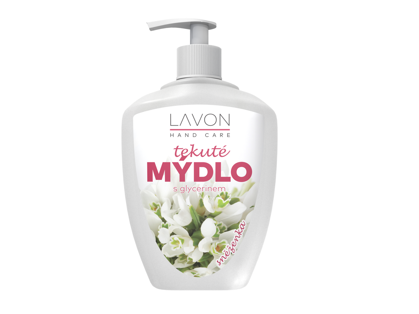 Lavon tekuté mýdlo s pumpičkou 500 ml - sněženka (bílé)