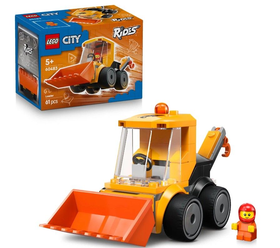 LEGO® City 60483 Autíčka – Stavební nakladač