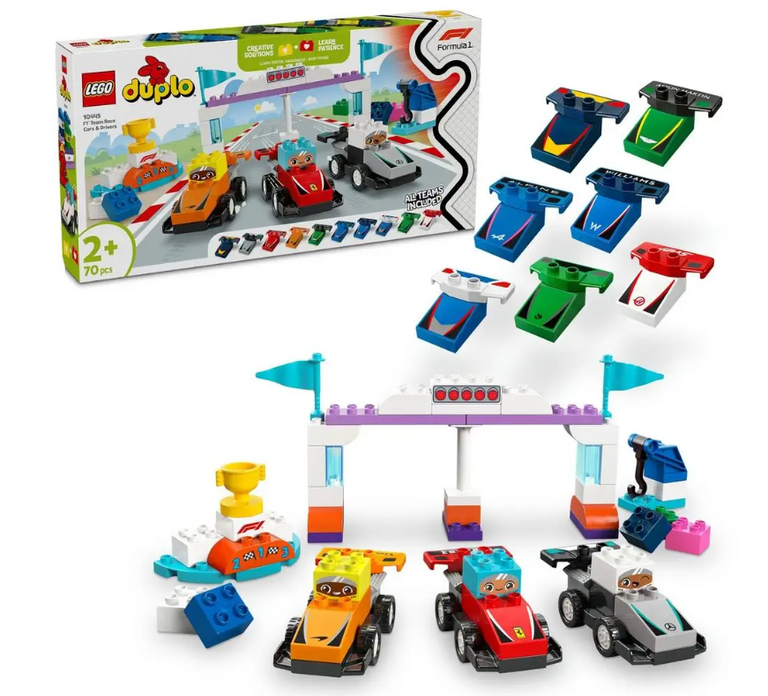 LEGO DUPLO 10445 Závodní auta a řidiči týmu F1