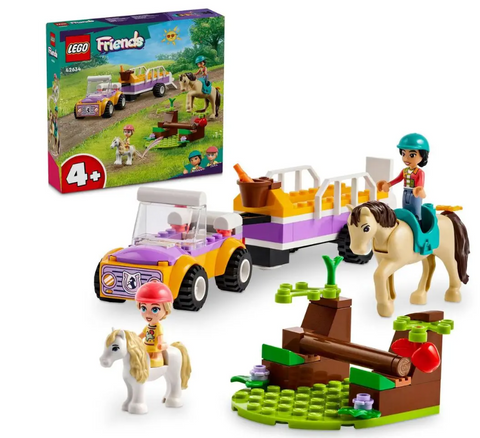 Obrázek produktu: LEGO® Friends 42634 Přívěs s koněm a poníkem