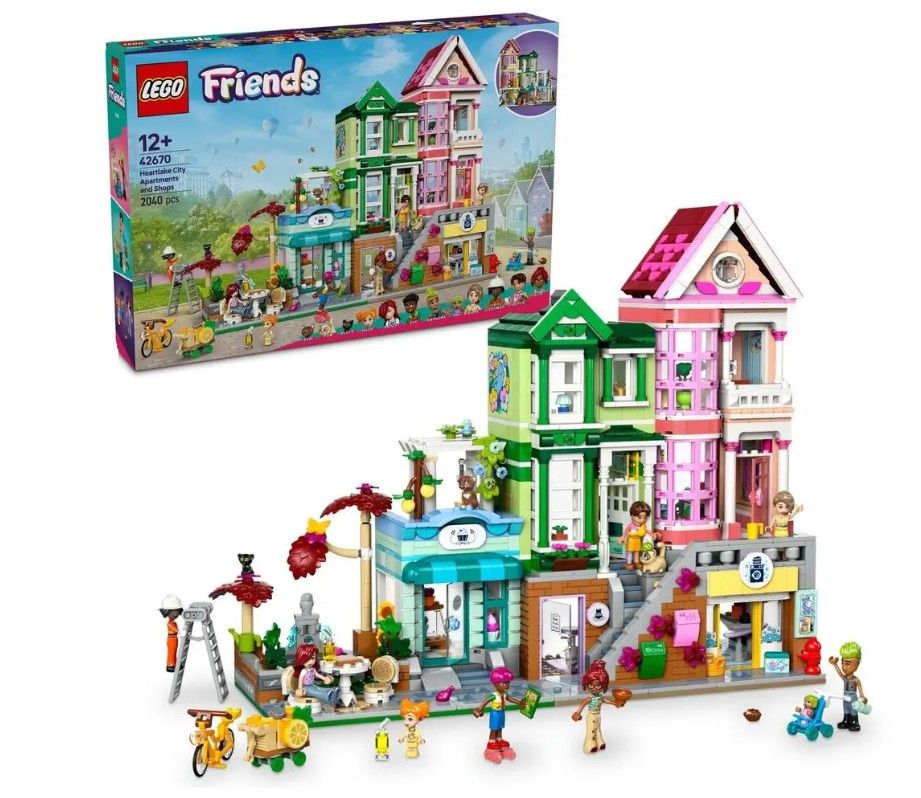 LEGO® Friends 42670 Apartmány a obchody v městečku Heartlake