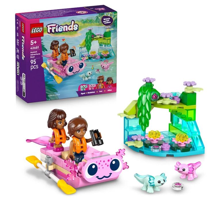 Levně LEGO® Friends 42681 Dobrodružný člun s axolotly