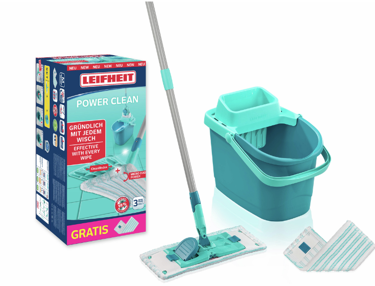 Leifheit Set PowerClean M + náhrada micro duo 55515
