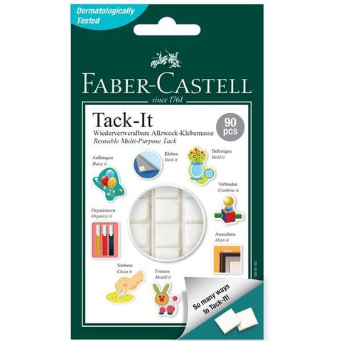 Obrázek produktu: Lepicí hmota Faber-Castell TACK-IT bílá, 50 g / 90 ks