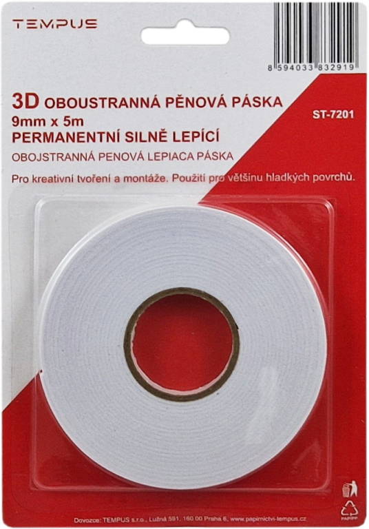 West Design Pěnová lepicí páska Stick It! - 9 mm x 5 m