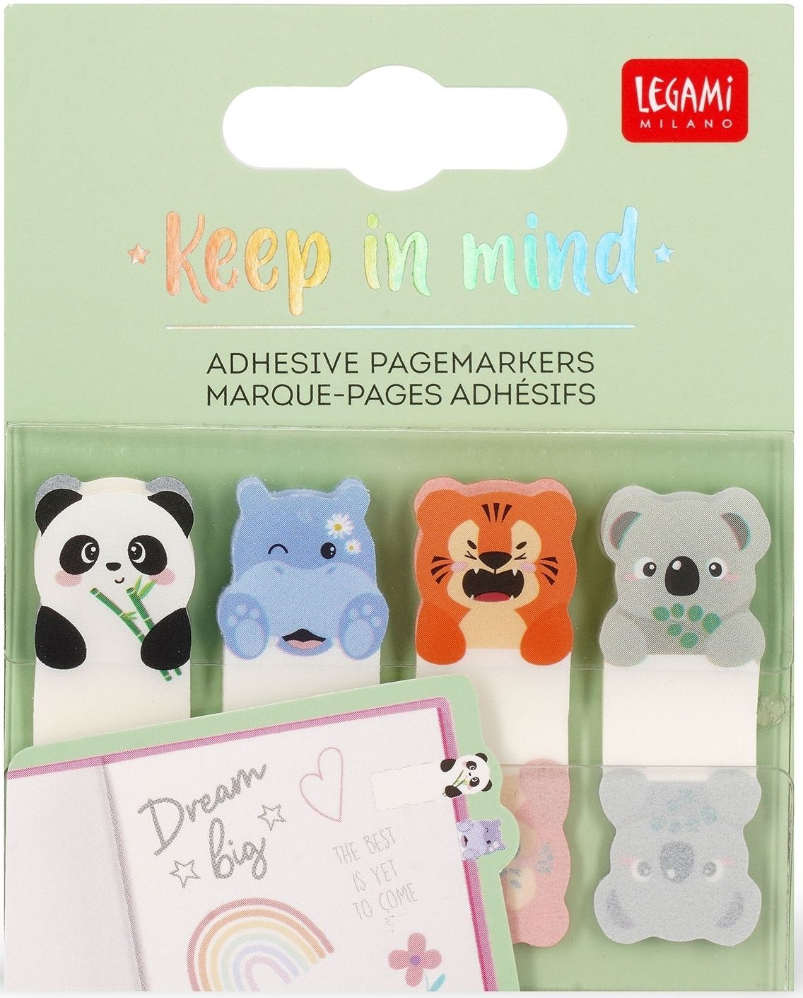 Lepicí záložky Legami 20 × 4 lístků - Cute Animals