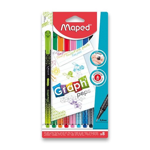 Obrázek produktu: Liner MAPED Graph'Peps Premium - sada 8 barev