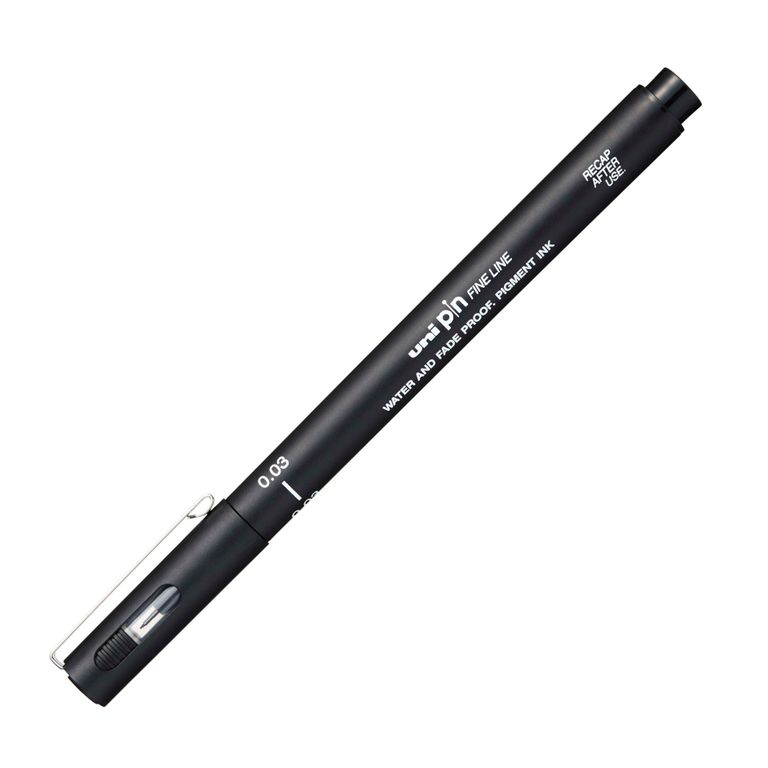 Liner UNI PIN - 0,03 mm, černý UNI