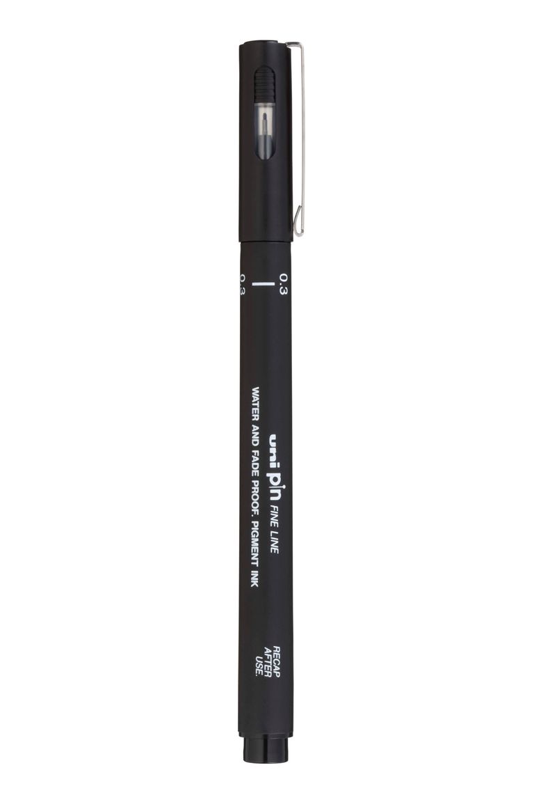 Liner UNI PIN - 0,3 mm, černý UNI