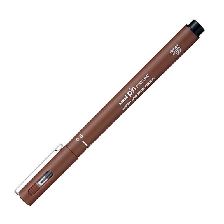 Liner UNI PIN - 0,5 mm, sépie UNI