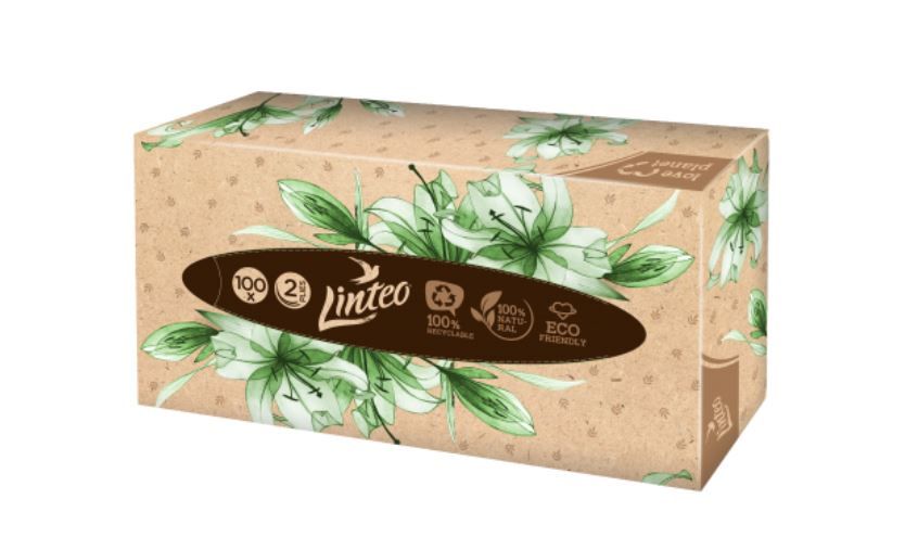Linteo kapesníky v krabičce 2 vrstvé - 100 ks