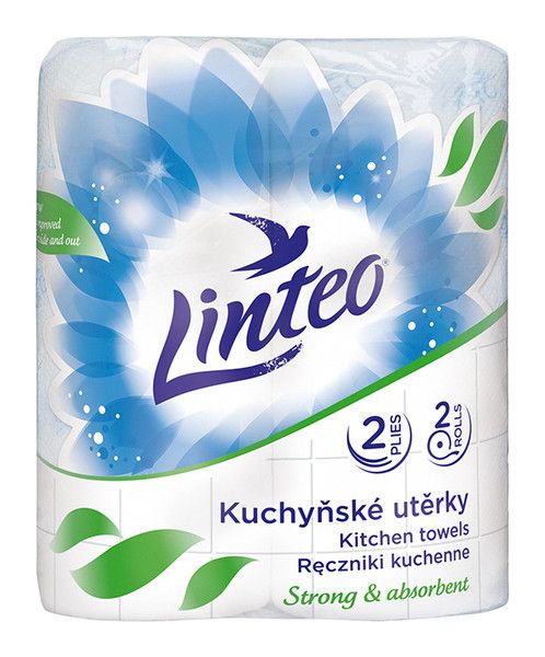 Linteo kuchyňské utěrky 2 vrstvé (2 ks)