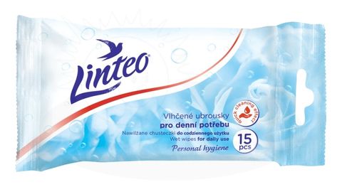 Obrázek produktu: Linteo vlhčené ubrousky antibakteriální - 15 ks