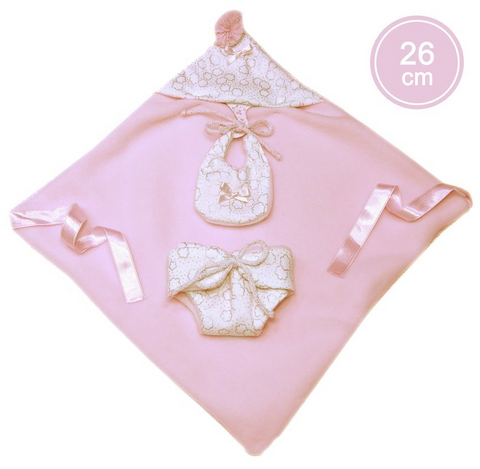 Obrázek produktu: Llorens M26-308 obleček pro panenku miminko NEW BORN velikosti 26 cm